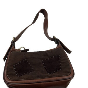 KGB Brown Vegan should bag with patchwork detail